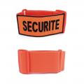 Brassard fluo orange securite 