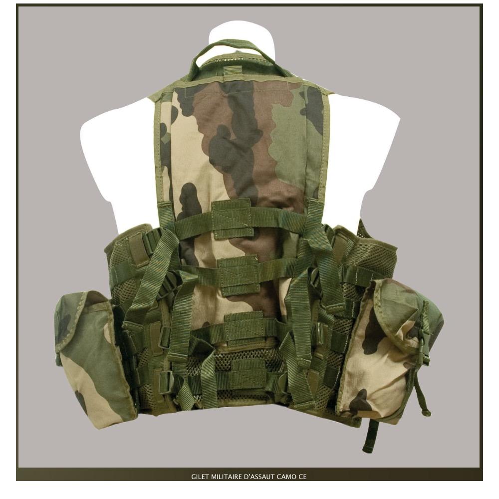 Gilet tactique assaut militaire camouflage armée - Achat vente