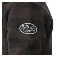 Surchemise carreaux von dutch pepper marron2