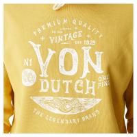 Sweat capuche von dutch prest jaune2